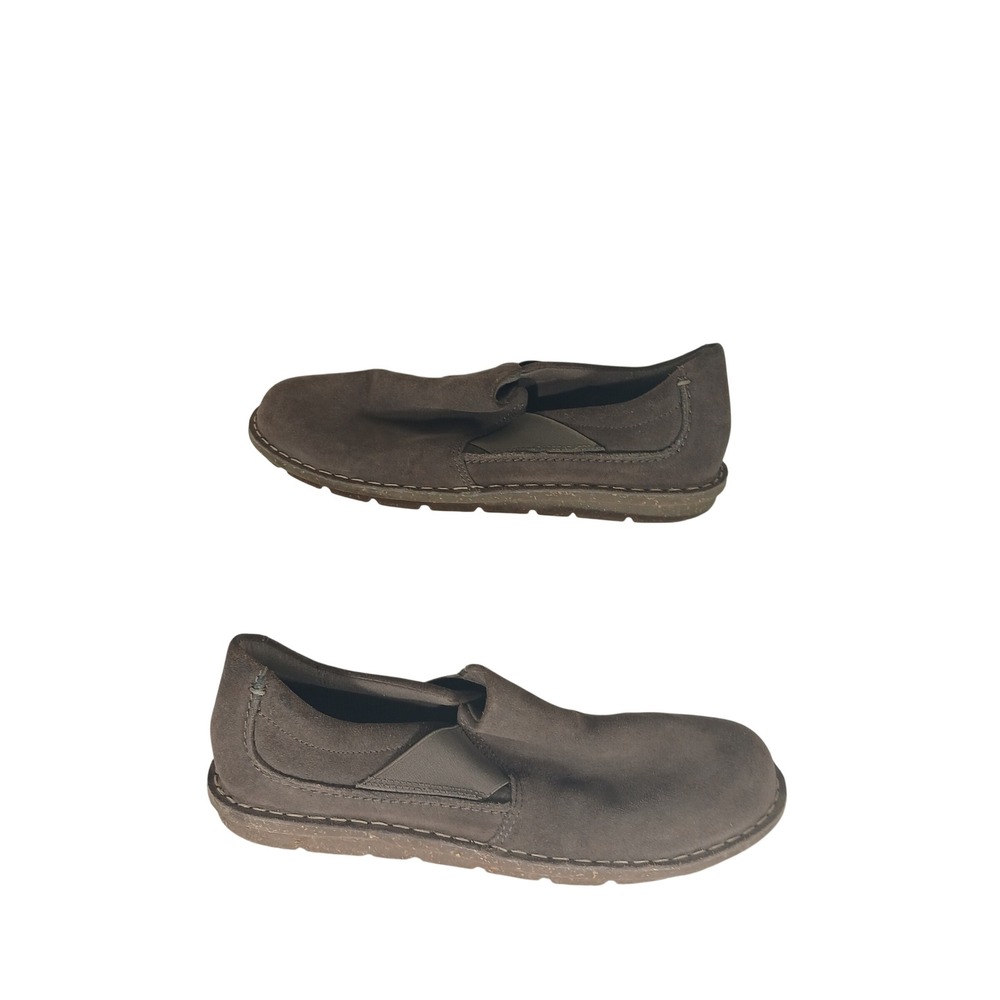 Clarks Collection Slip On Shoes 8.5 Brown Suede Comfort Loafers Gorpcore Casual